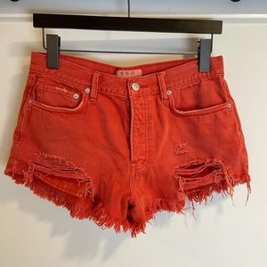 Free People Loving Good Vibrations Shorts 27